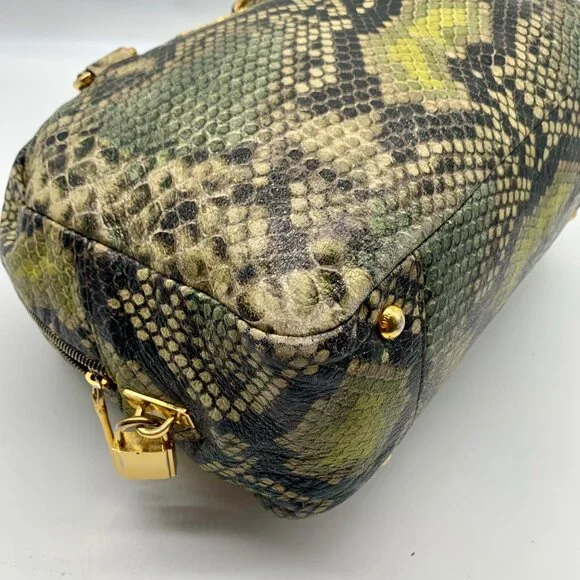 Prada Cervo Lux Printed Snakeskin Leather Tote - Picture 5 of 14